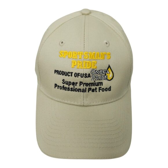 Sportsmans Pride Twill Strapback Cap Embroidered Logo Baseball Hat Pet Food - Picture 1 of 13